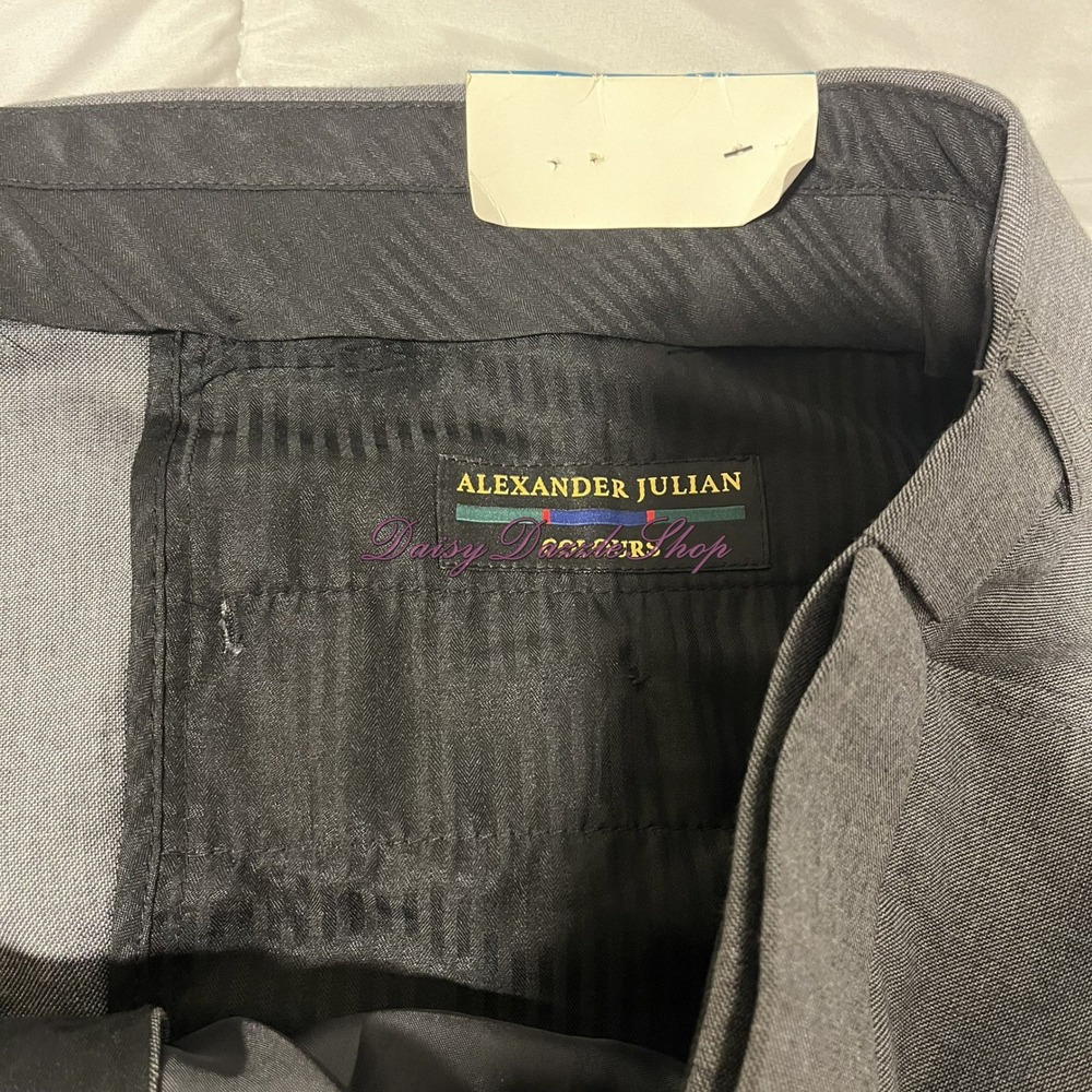 Colours By Alexander Julian Mens Trousers Grey 52 x 30 Office NWT 💼 - Picture 9 of 13